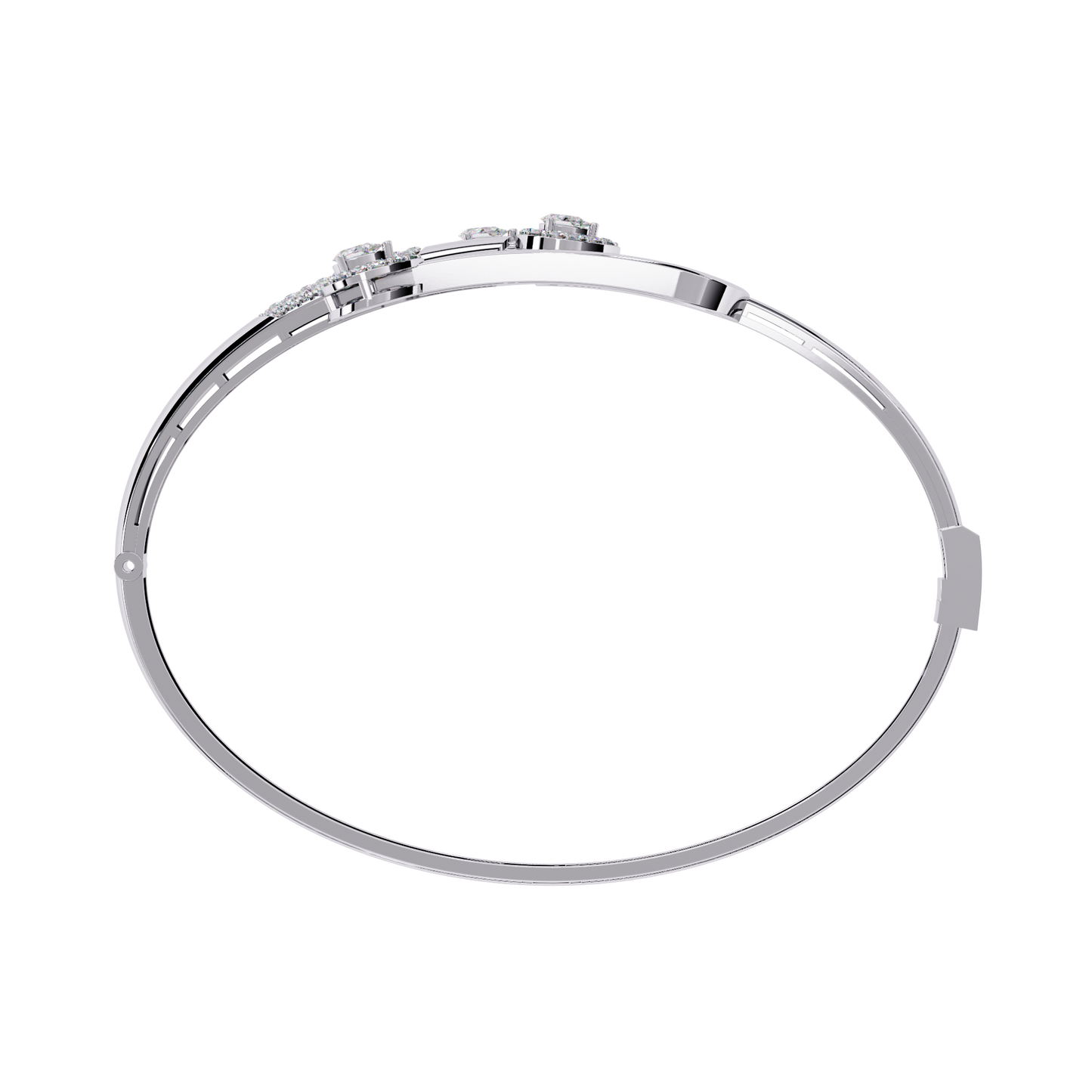 0.75 carat pear cut diamond bracelet with halo accents – elegant fine jewelry