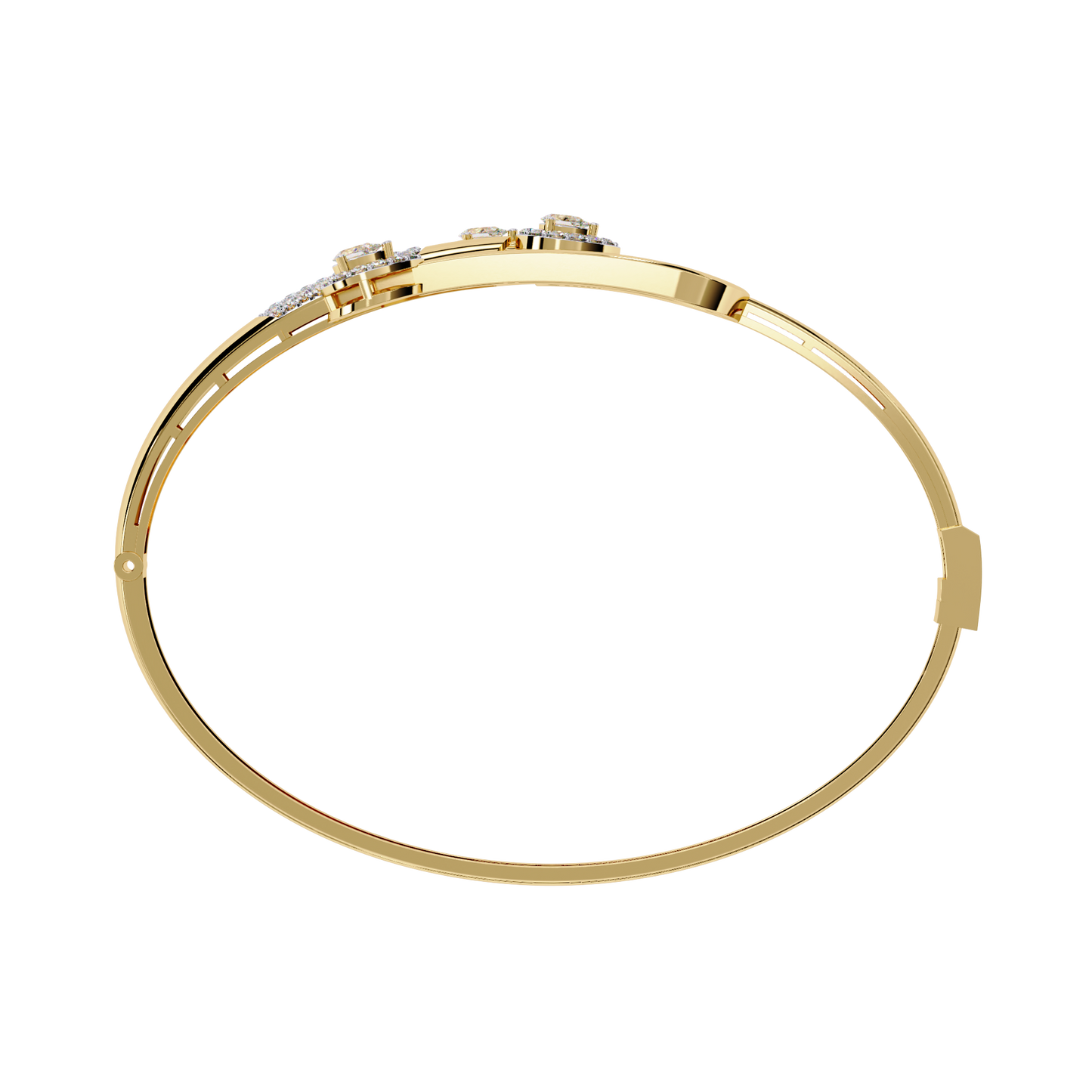 0.75 carat pear cut diamond bracelet with halo accents – elegant fine jewelry