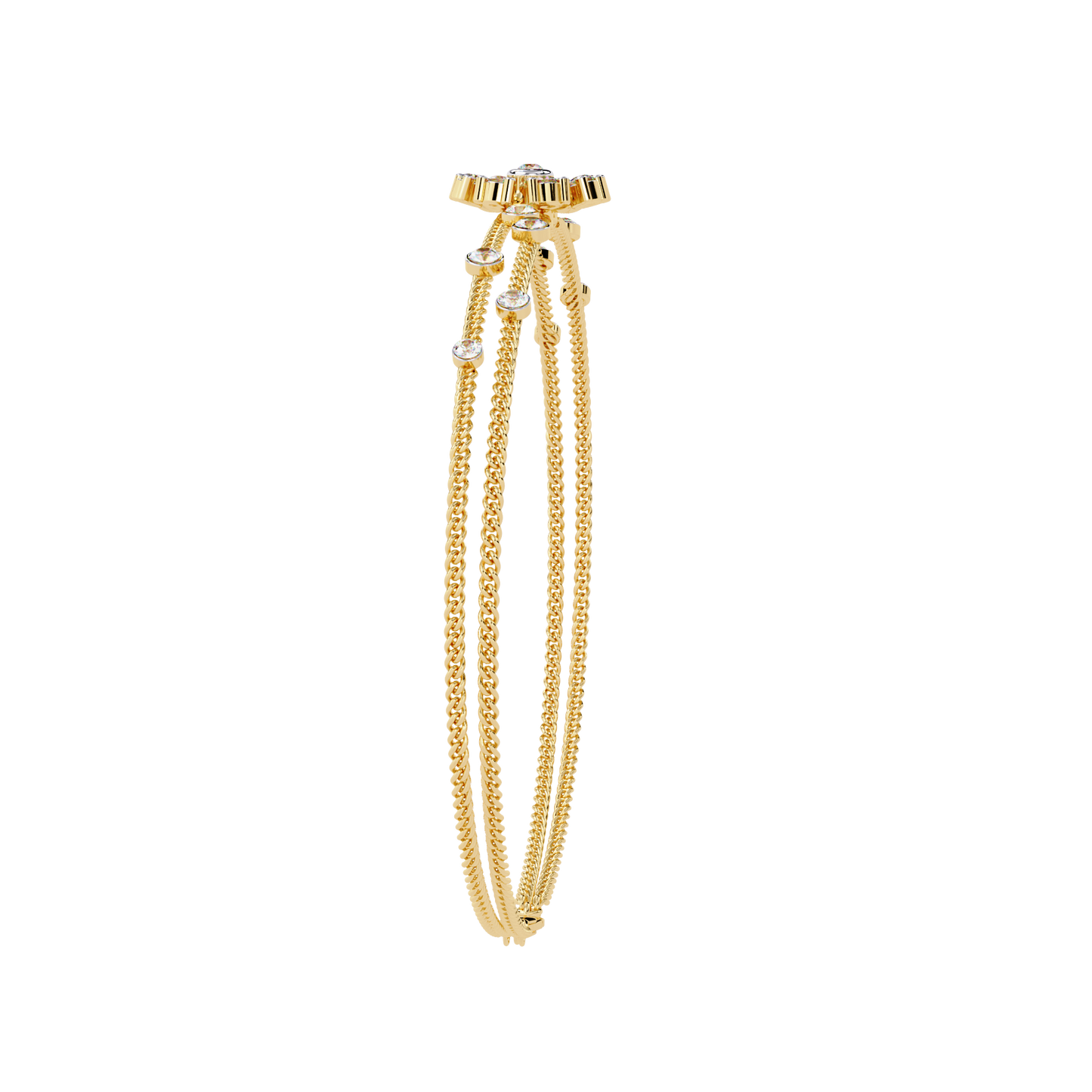 lumin round diamond bracelet