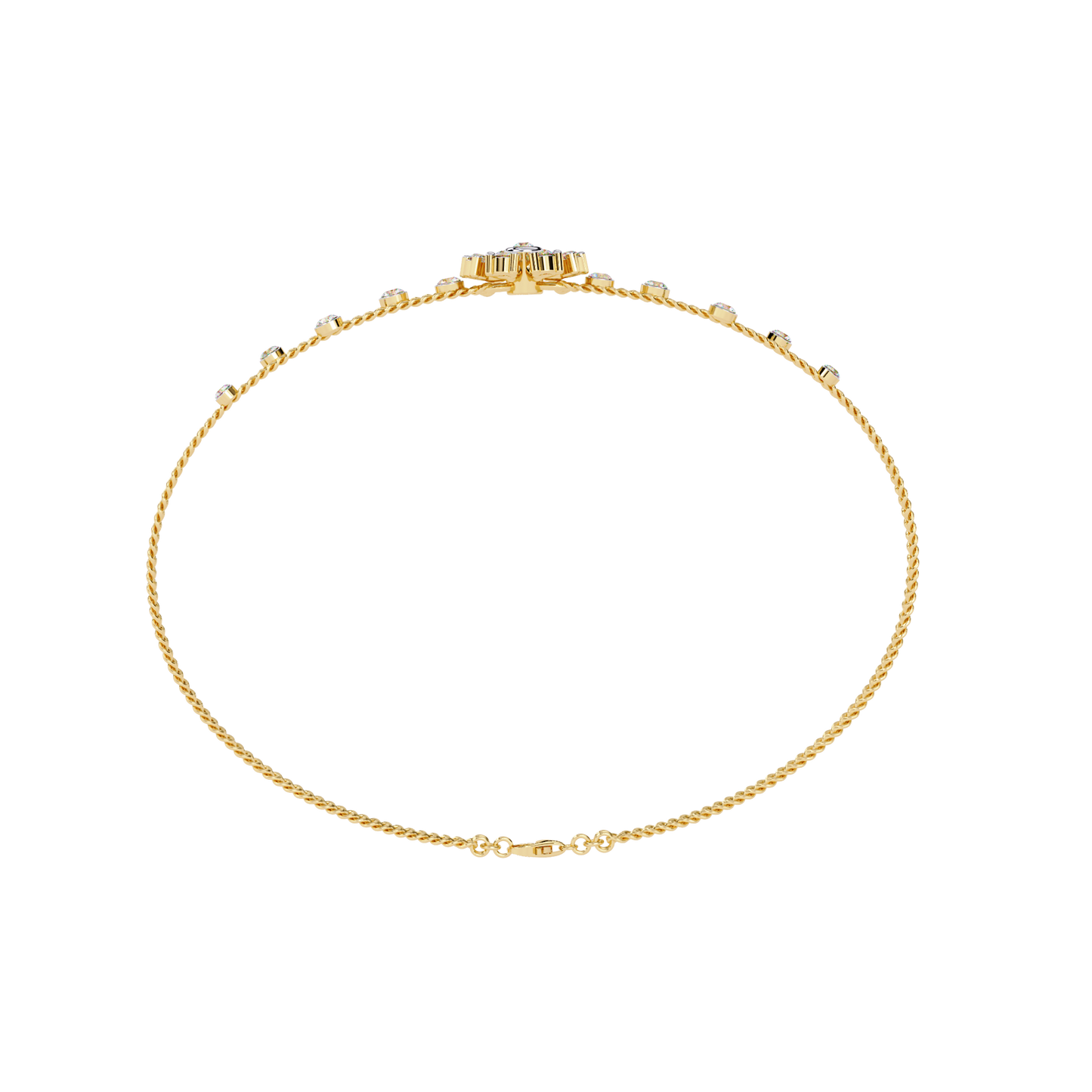 lumin round diamond bracelet