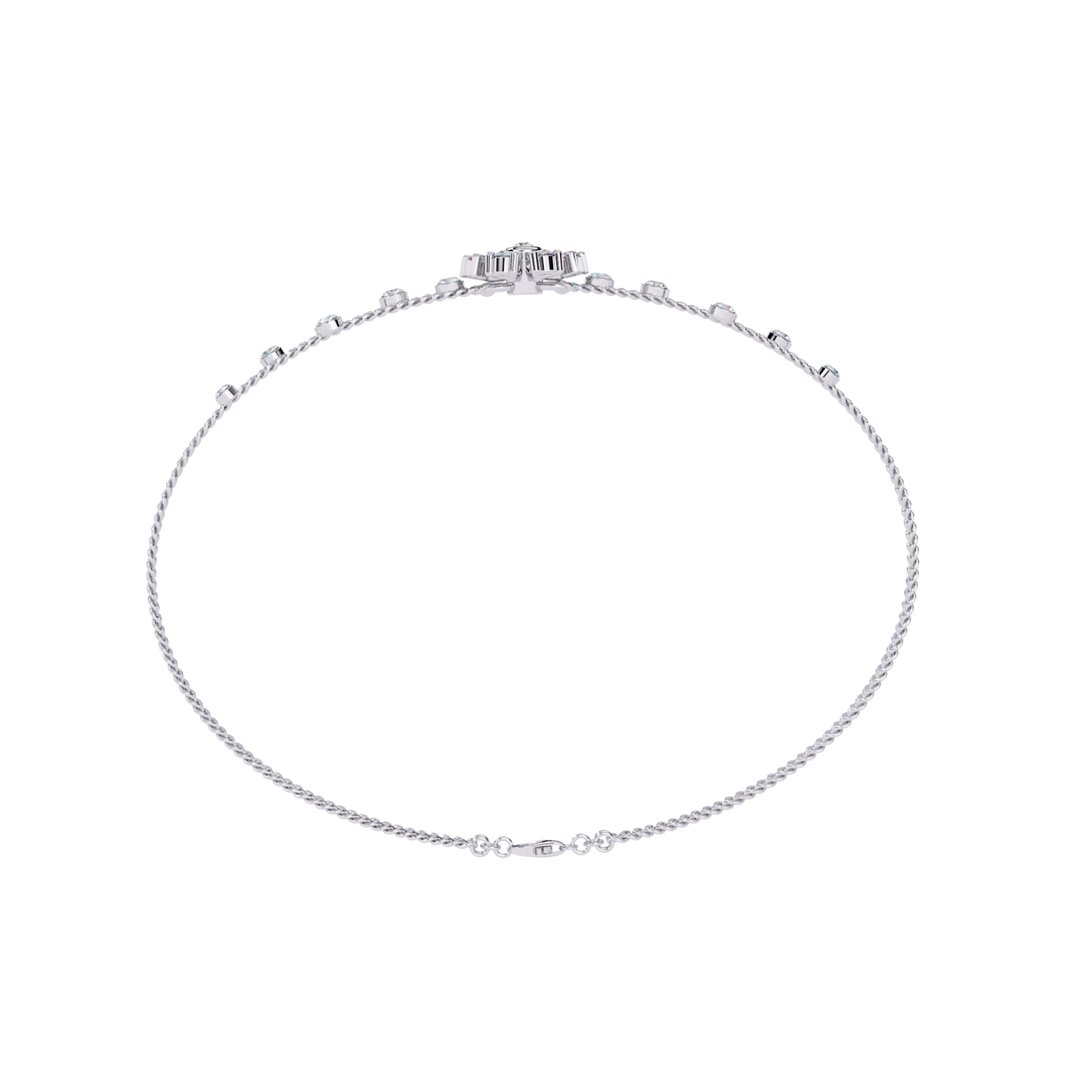 lumin round diamond bracelet