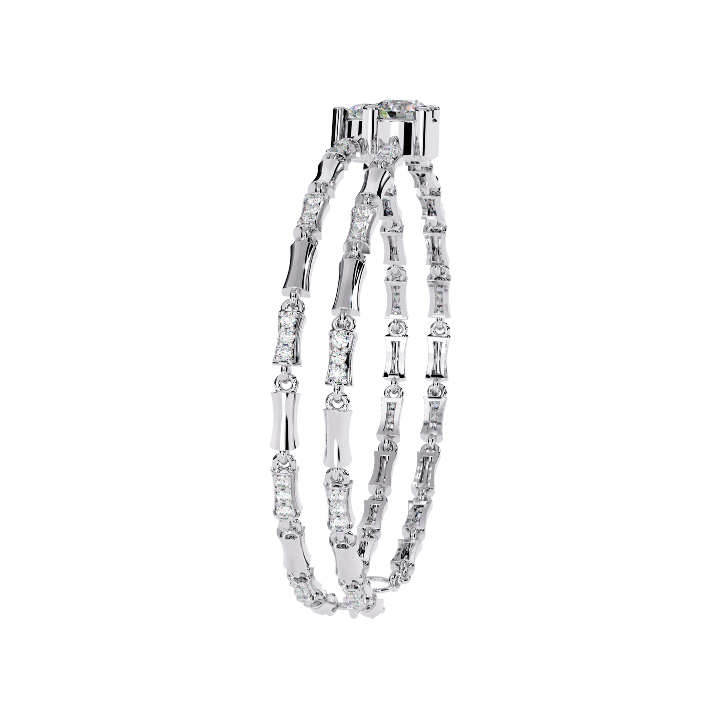 lgd bracelet round stone (2.22ct) in 14k gold