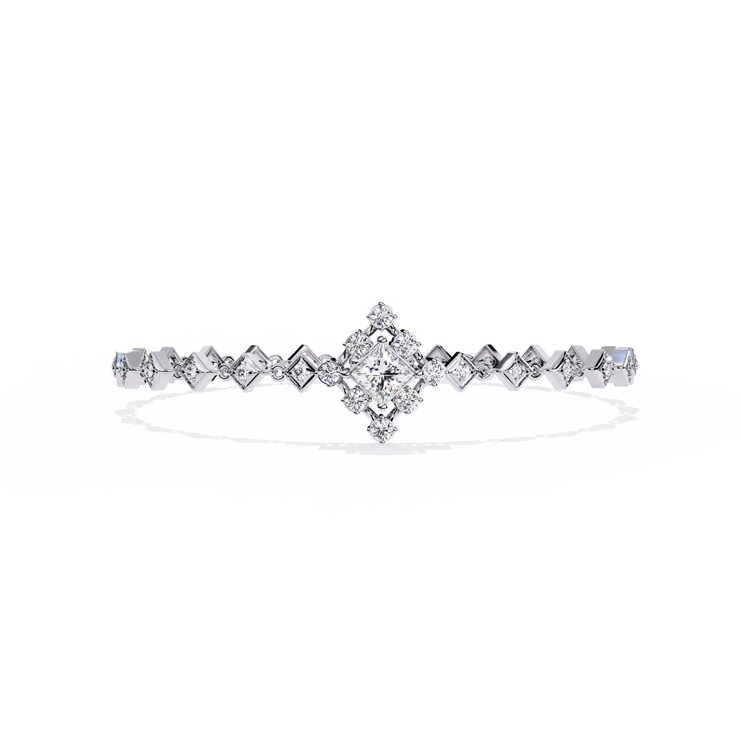 0.86ct princess bracelet