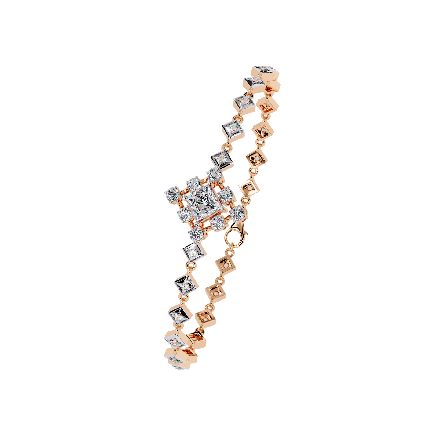 0.86ct princess bracelet
