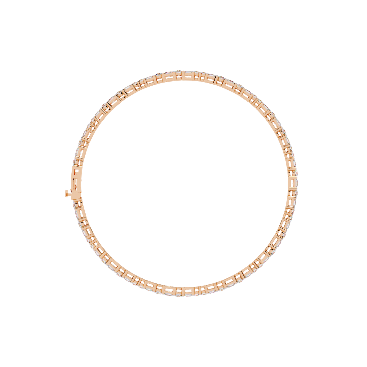 lgd bracelet princess stone (2.06ct) in 14k gold