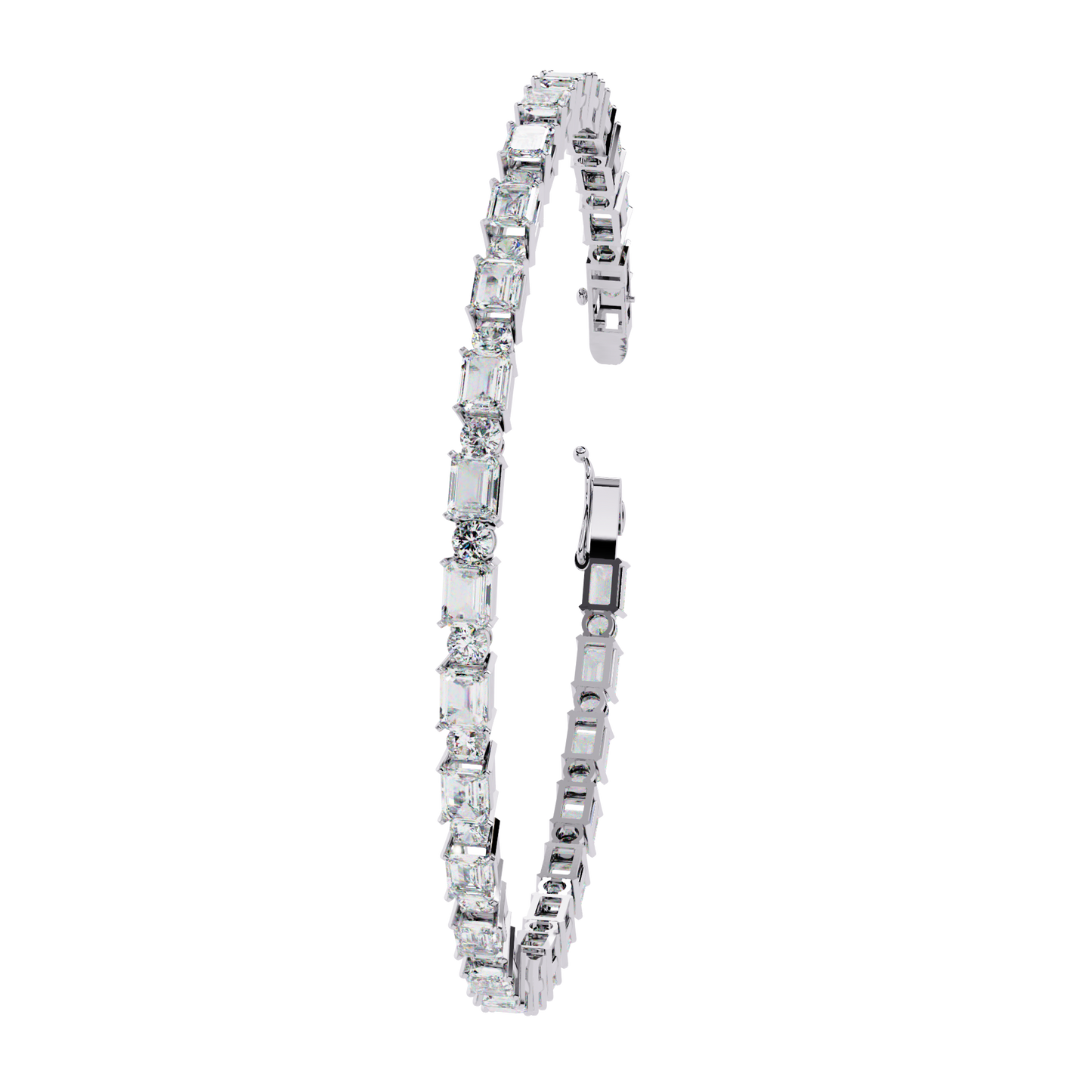 mix cut tennis bracelet