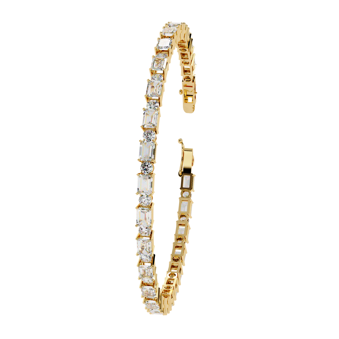 mix cut tennis bracelet