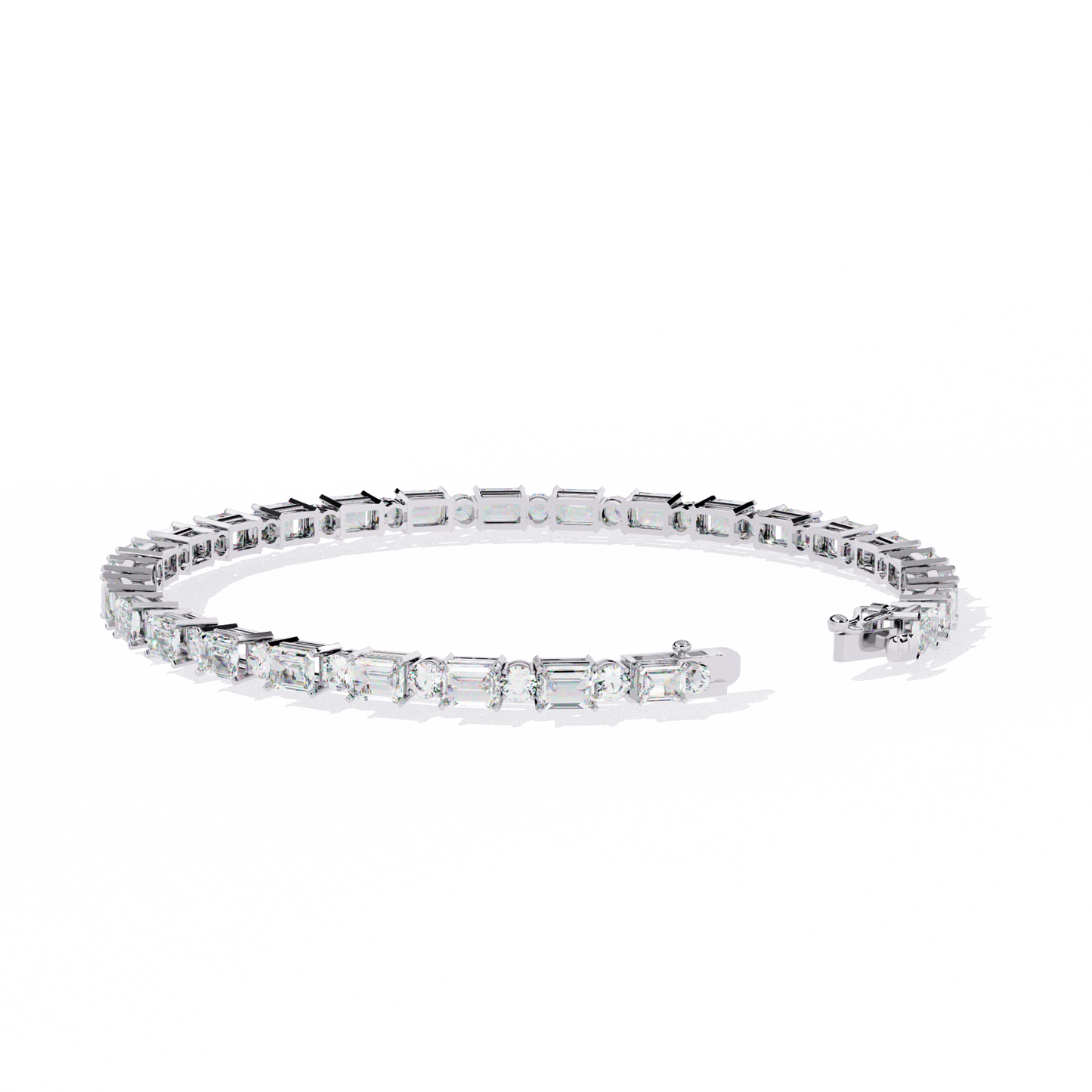 mix cut tennis bracelet