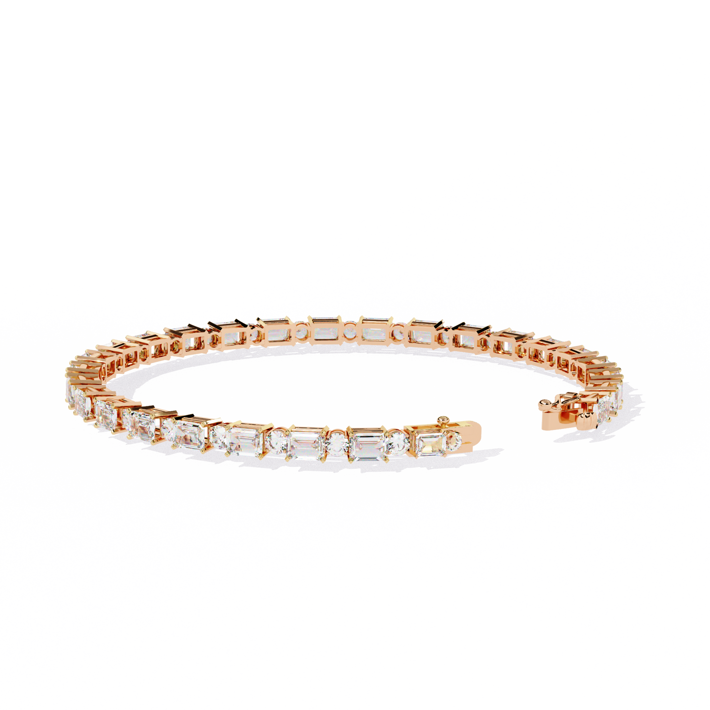 mix cut tennis bracelet