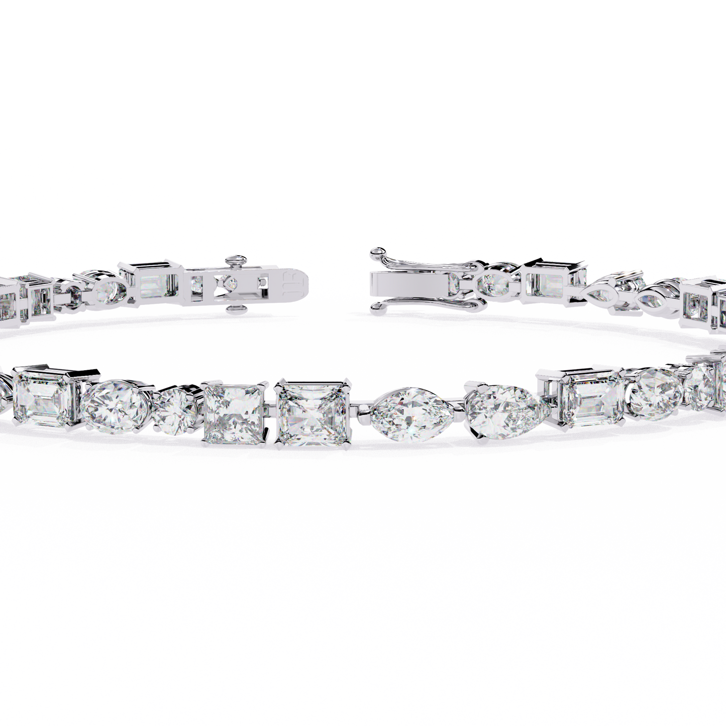 lgd bracelet round stone (4.51ct) in 14k gold