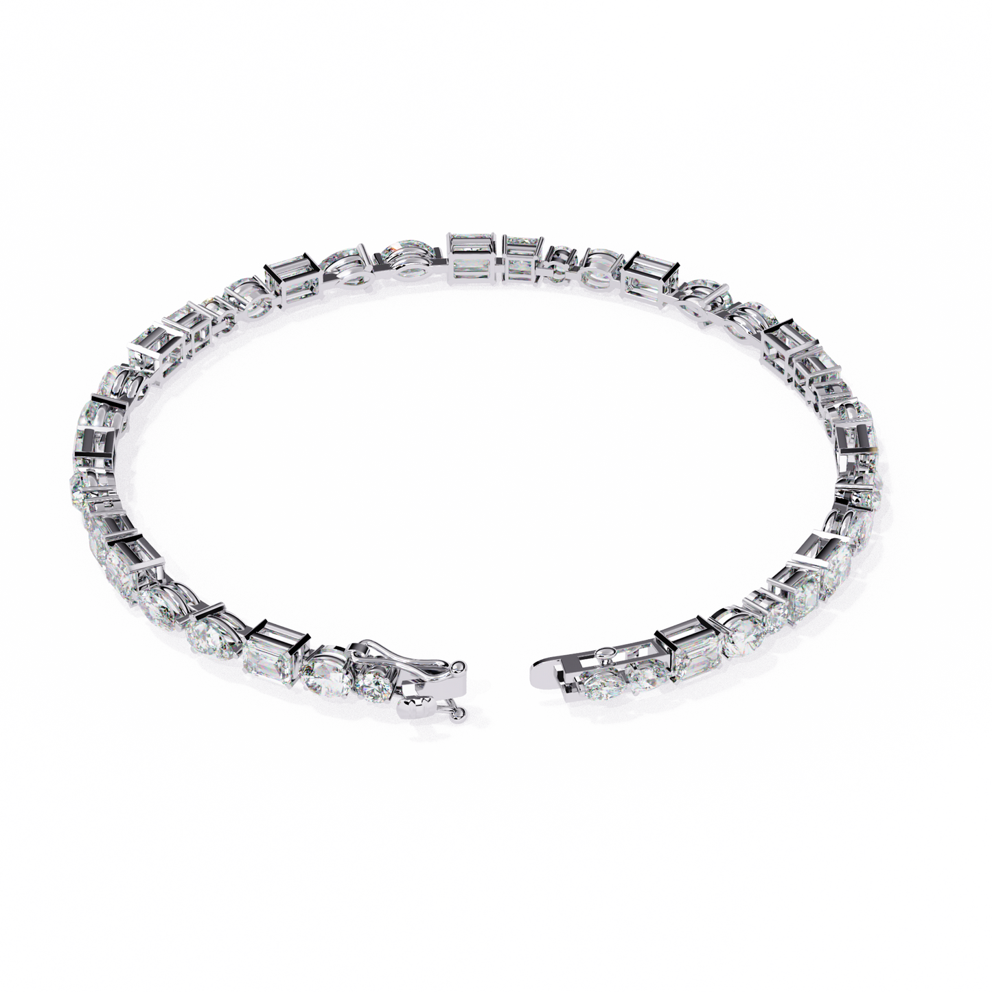 lgd bracelet round stone (4.51ct) in 14k gold