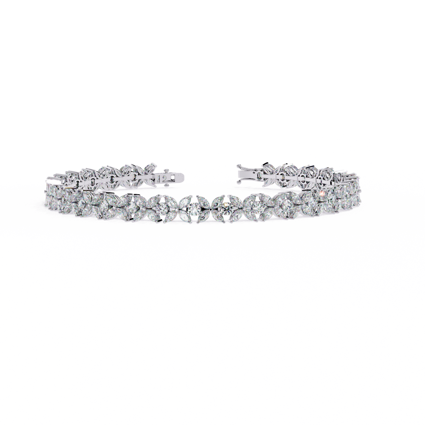marquise mix cut bracelet