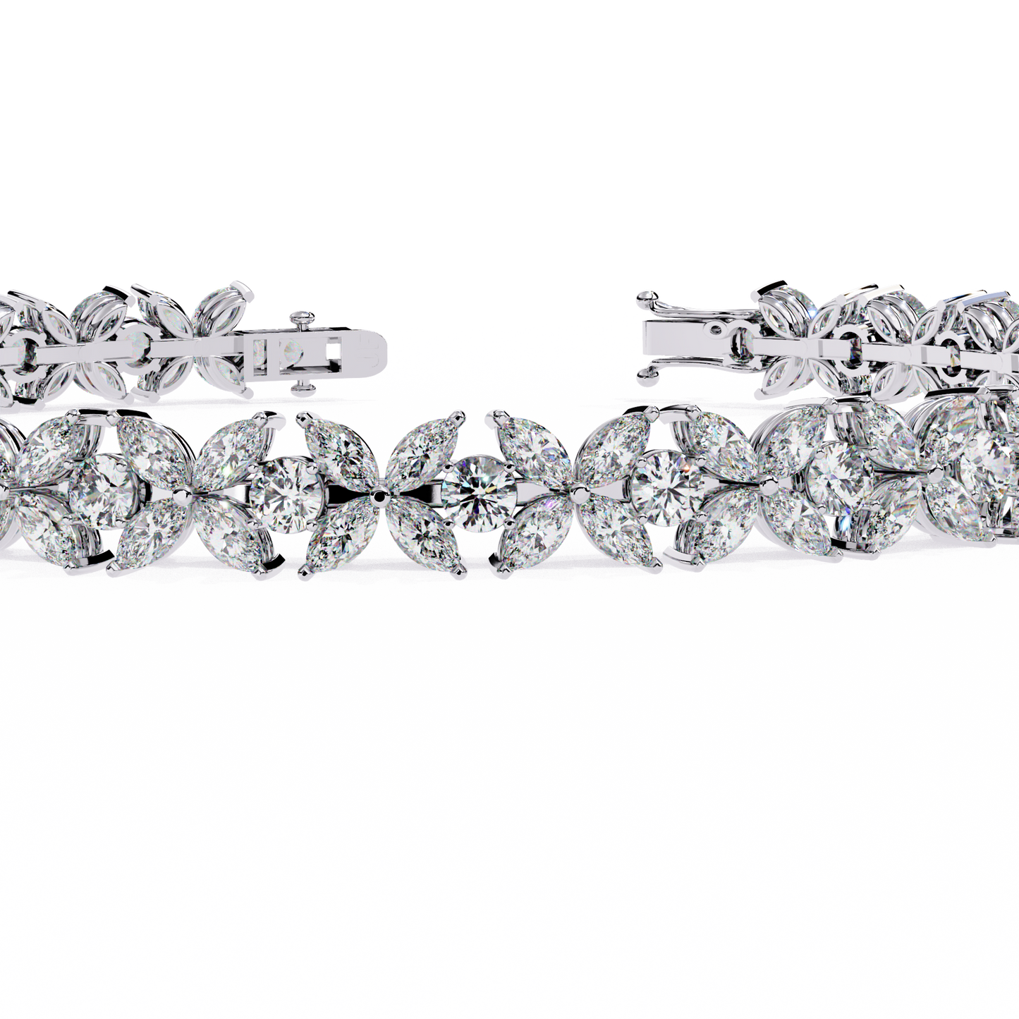 marquise mix cut bracelet