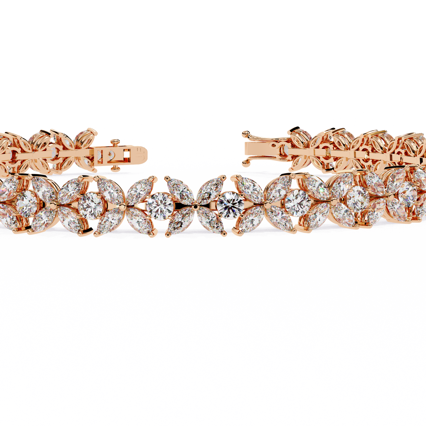 marquise mix cut bracelet