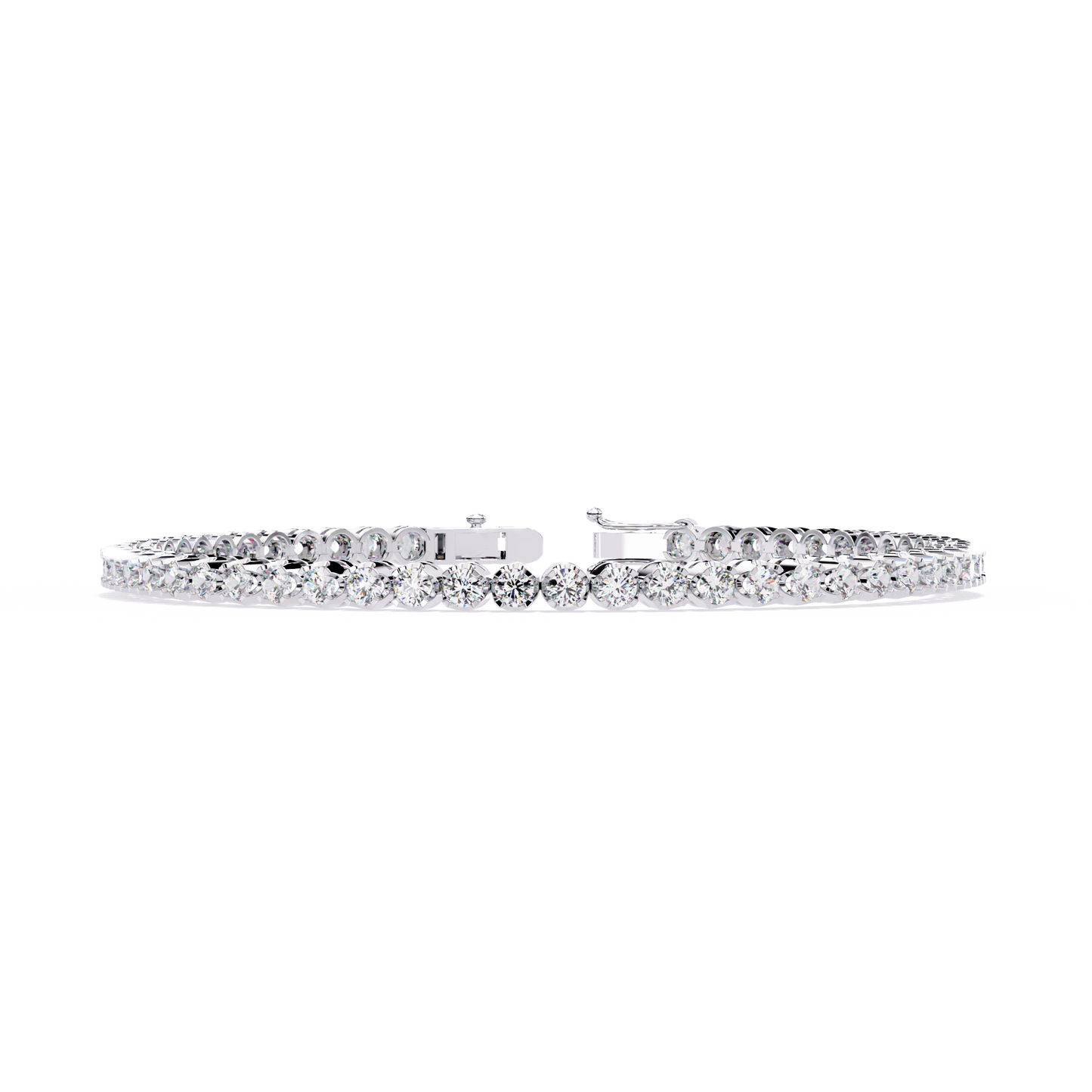 lgd bracelet round stone (2.61ct ) in 14k gold