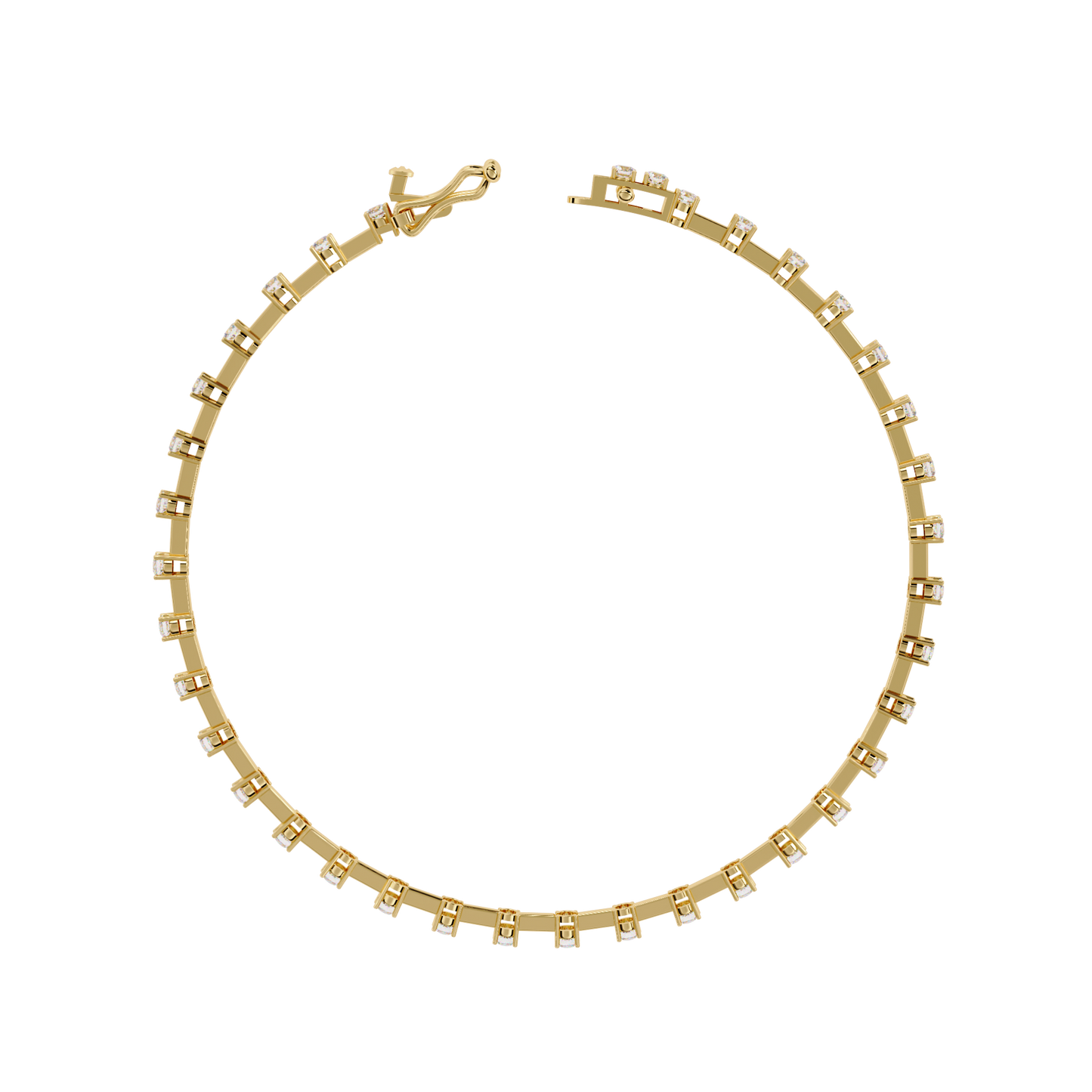 petra round diamond bracelet