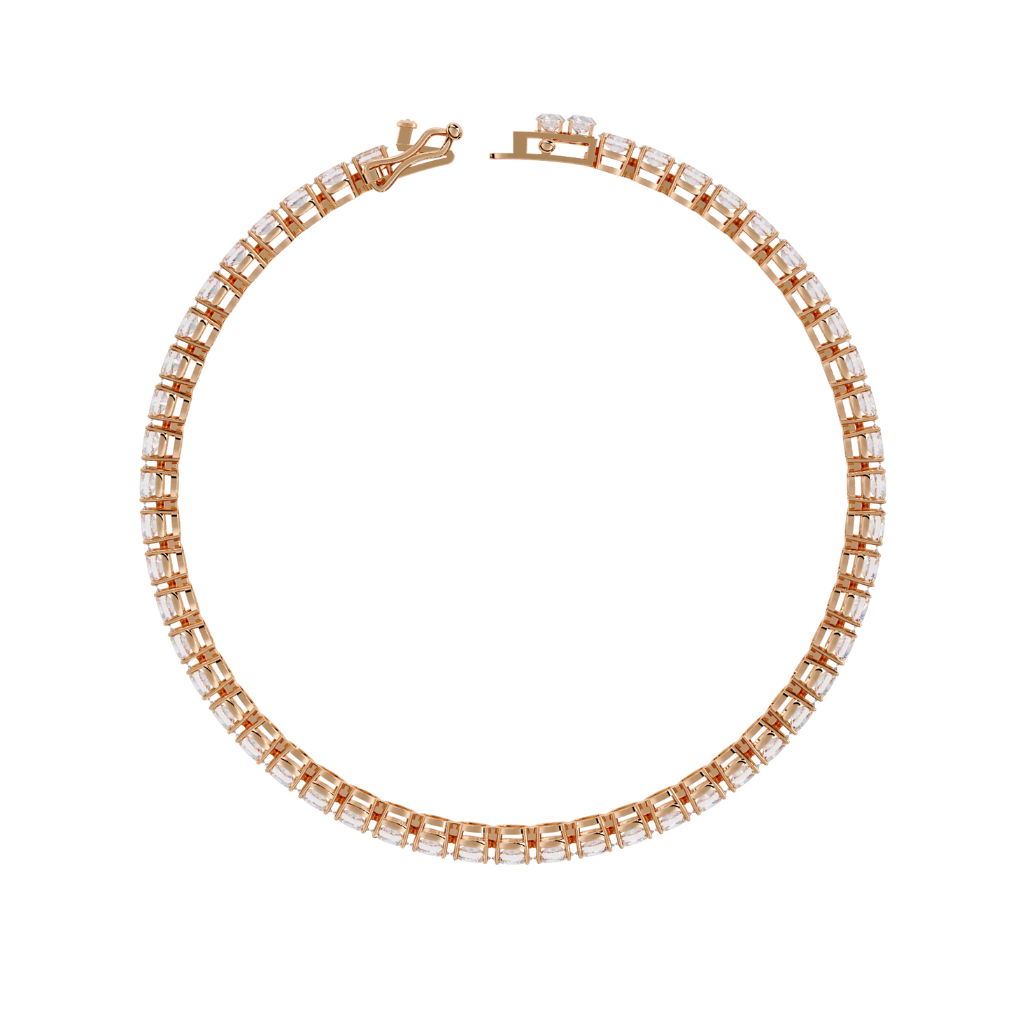 6.70 carat oval cut diamond tennis bracelet – luxury diamond jewelry