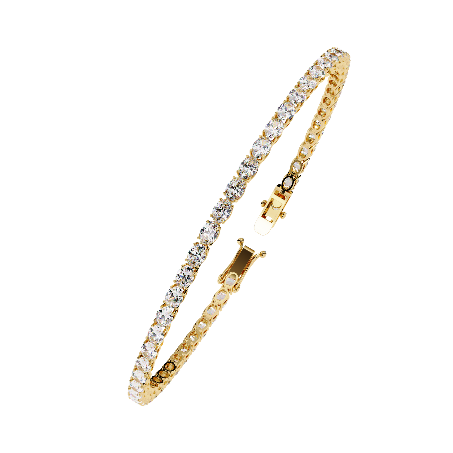 oval tennis bracelet