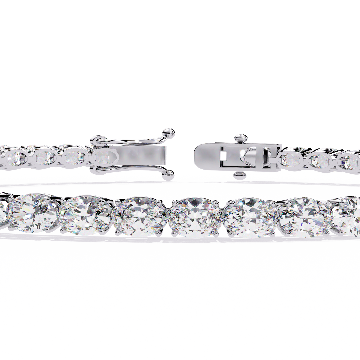 oval tennis bracelet