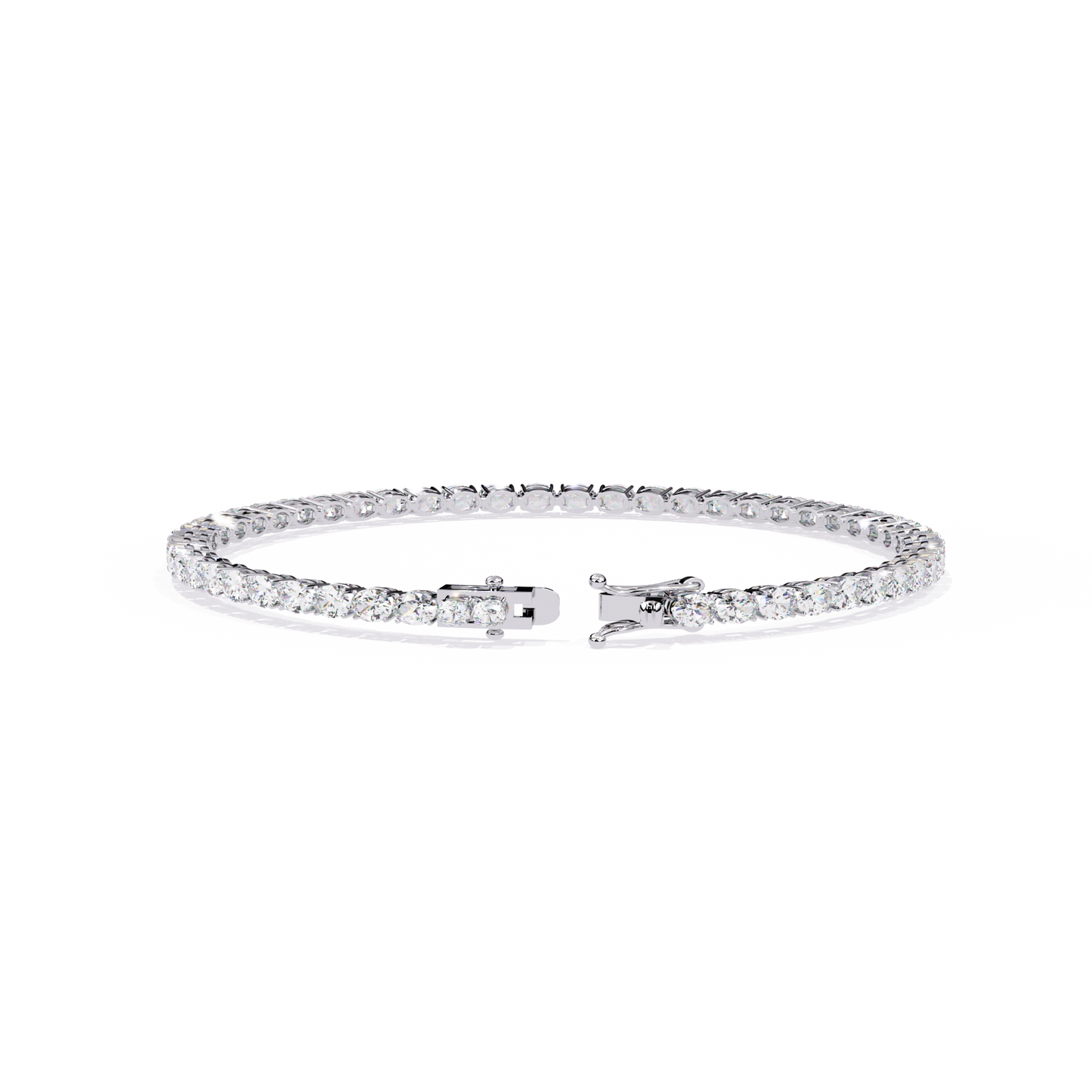 6.70 carat oval cut diamond tennis bracelet – luxury diamond jewelry