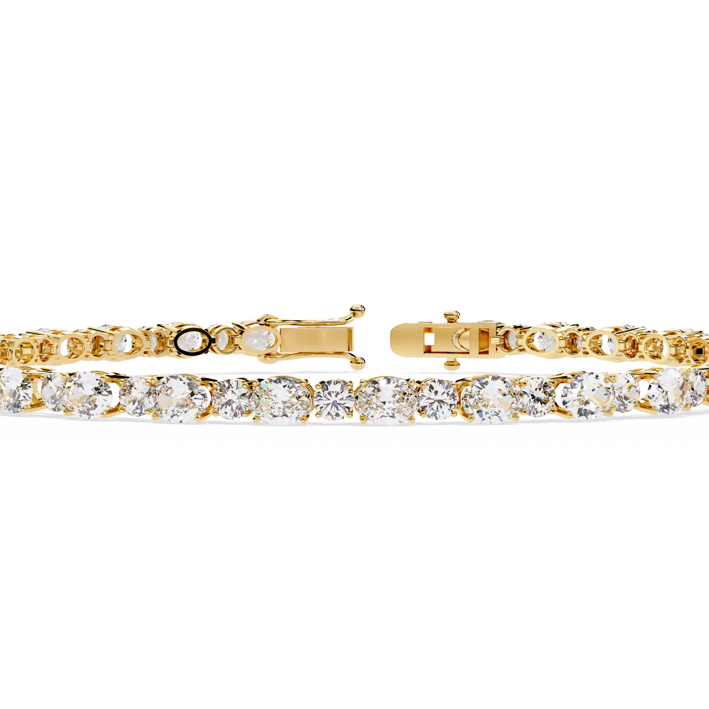 lgd bracelet oval stone (4.64ct ) in 14k gold
