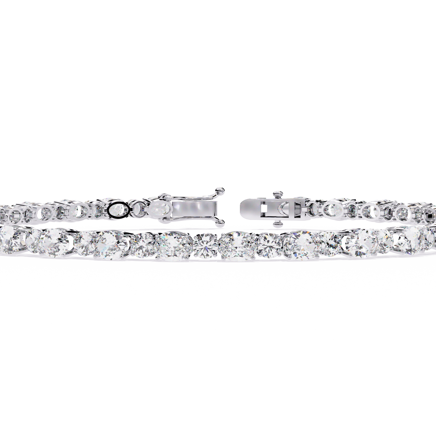 oval mix cut bracelet
