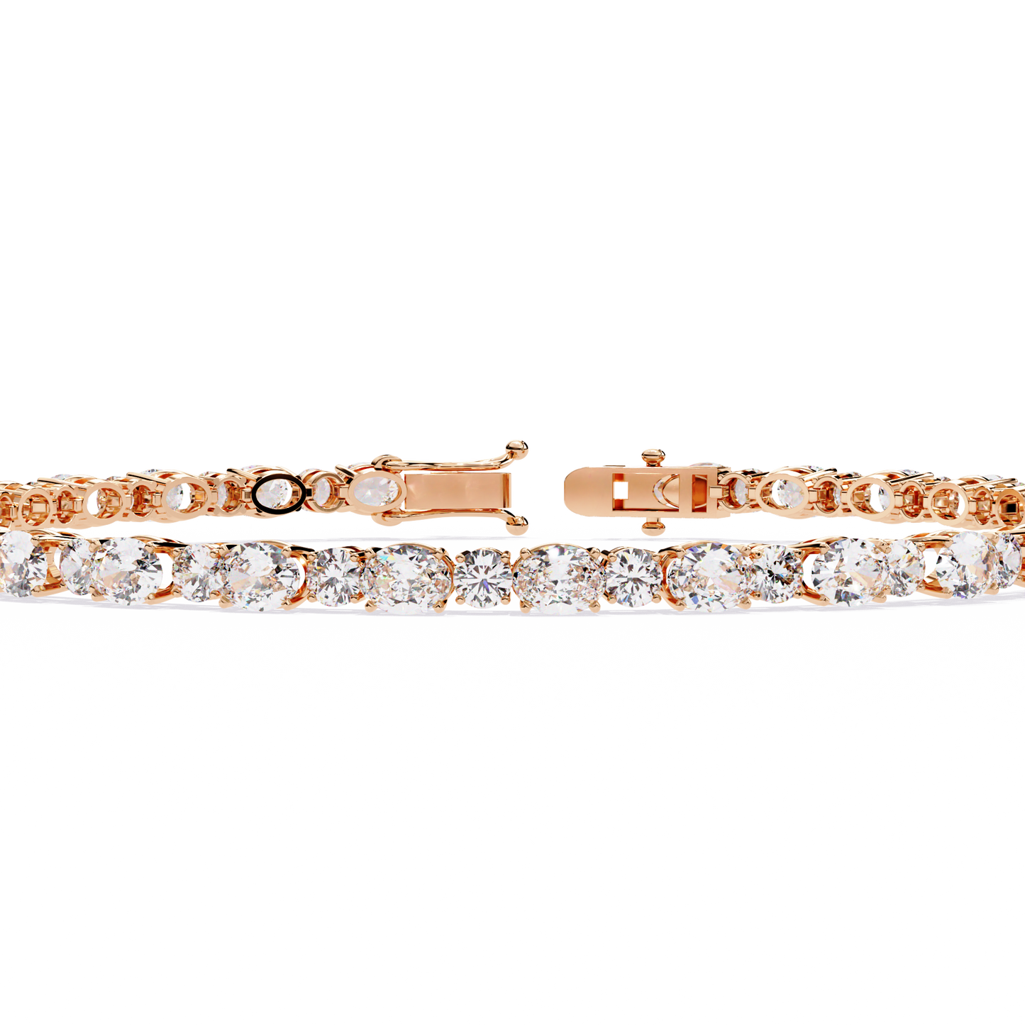 oval mix cut bracelet