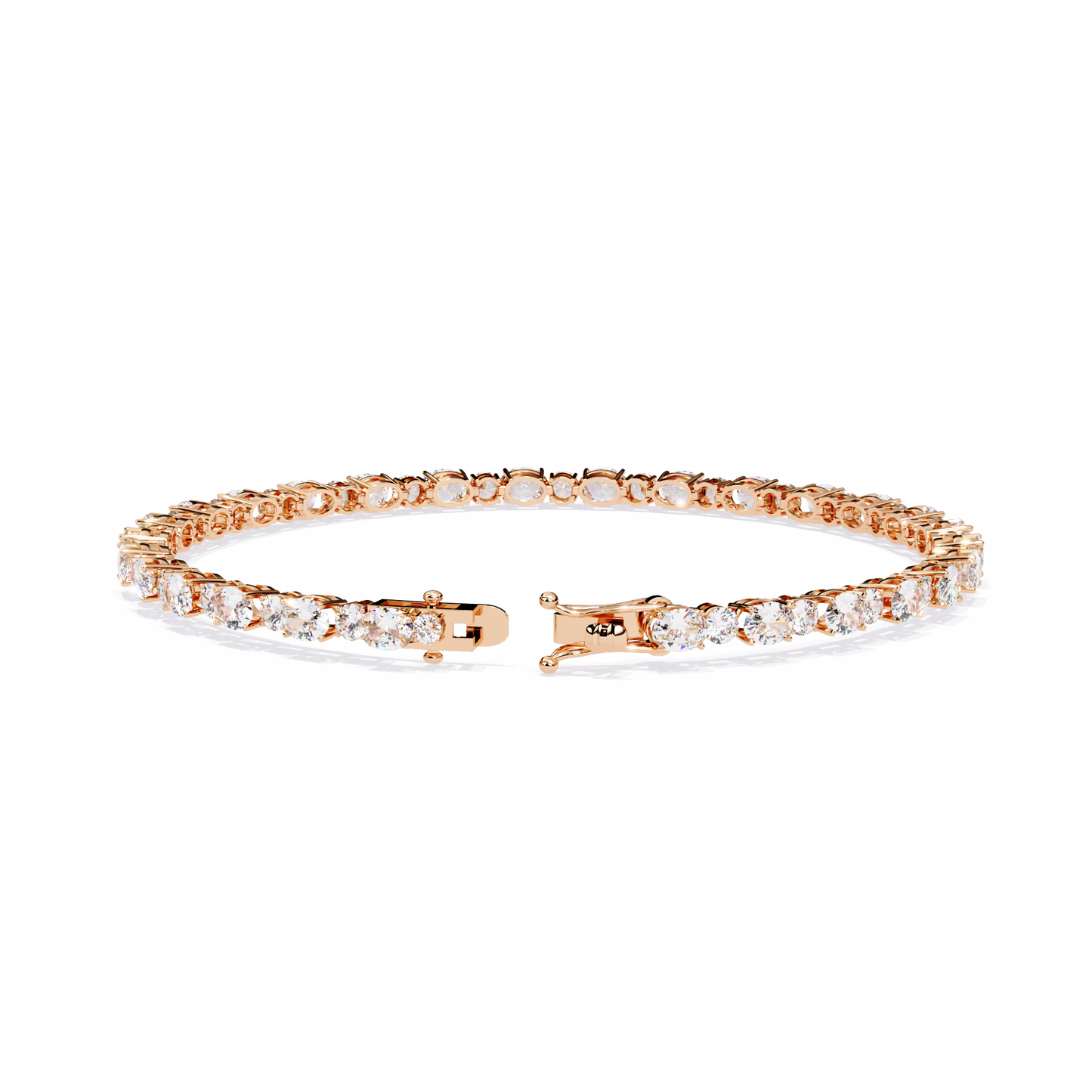 glimmerine oval diamond bracelet