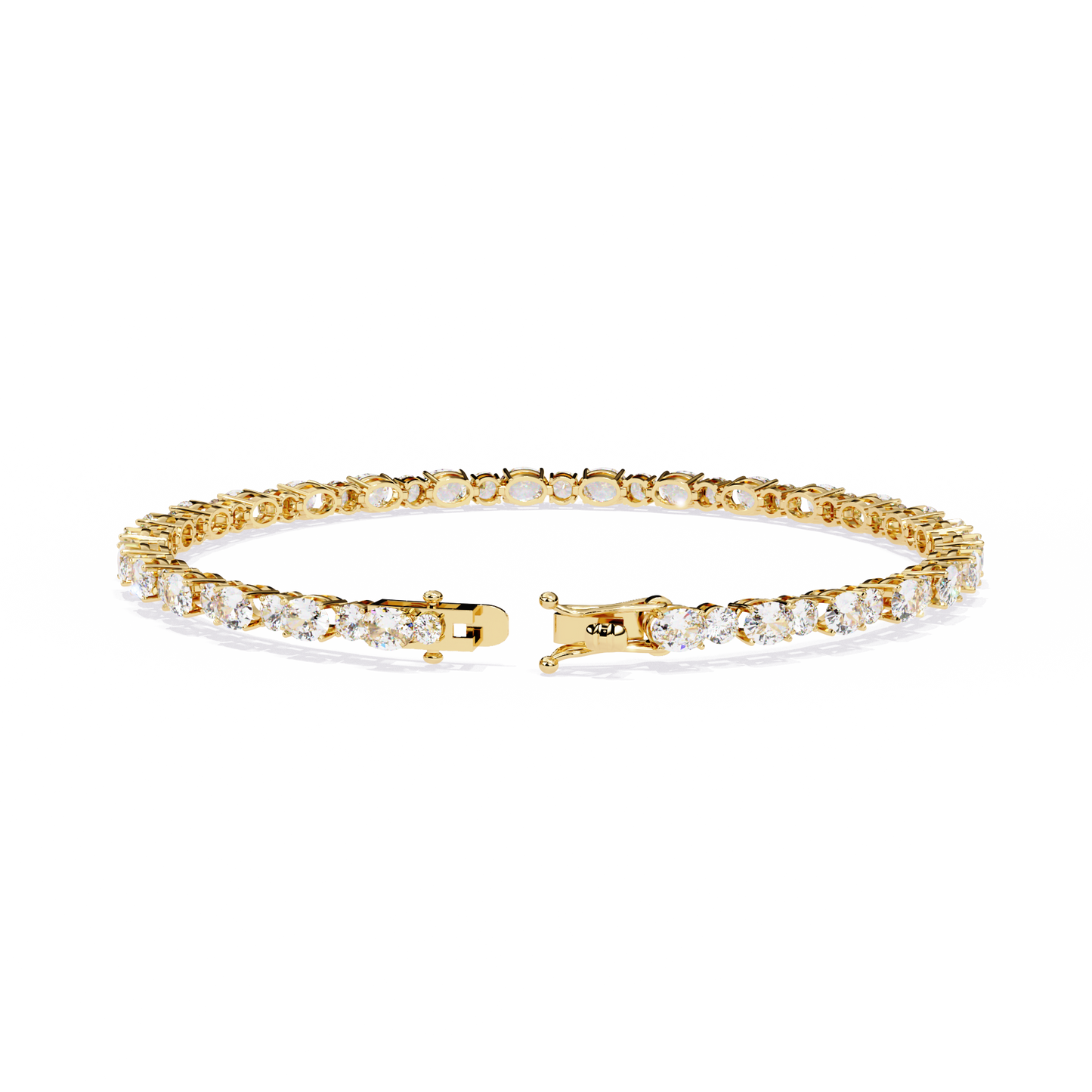 glimmerine oval diamond bracelet