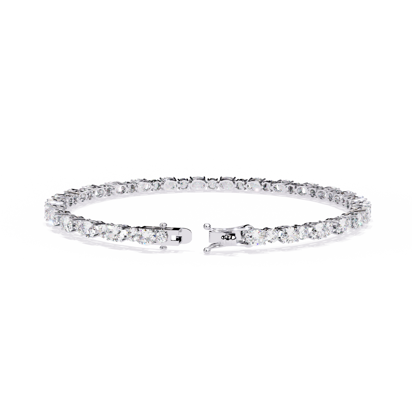 glimmerine oval diamond bracelet