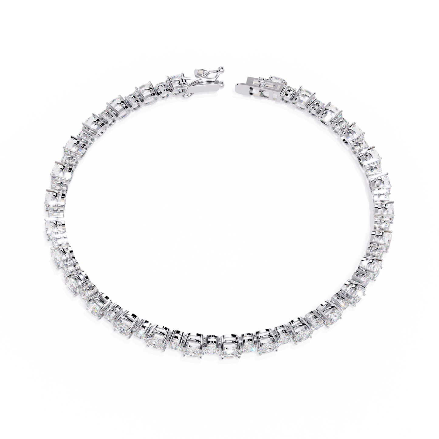 oval mix cut bracelet