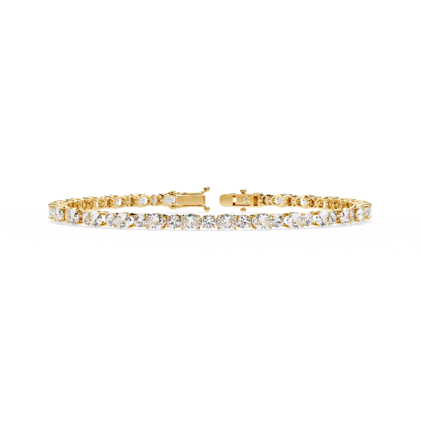 glimmerine oval diamond bracelet