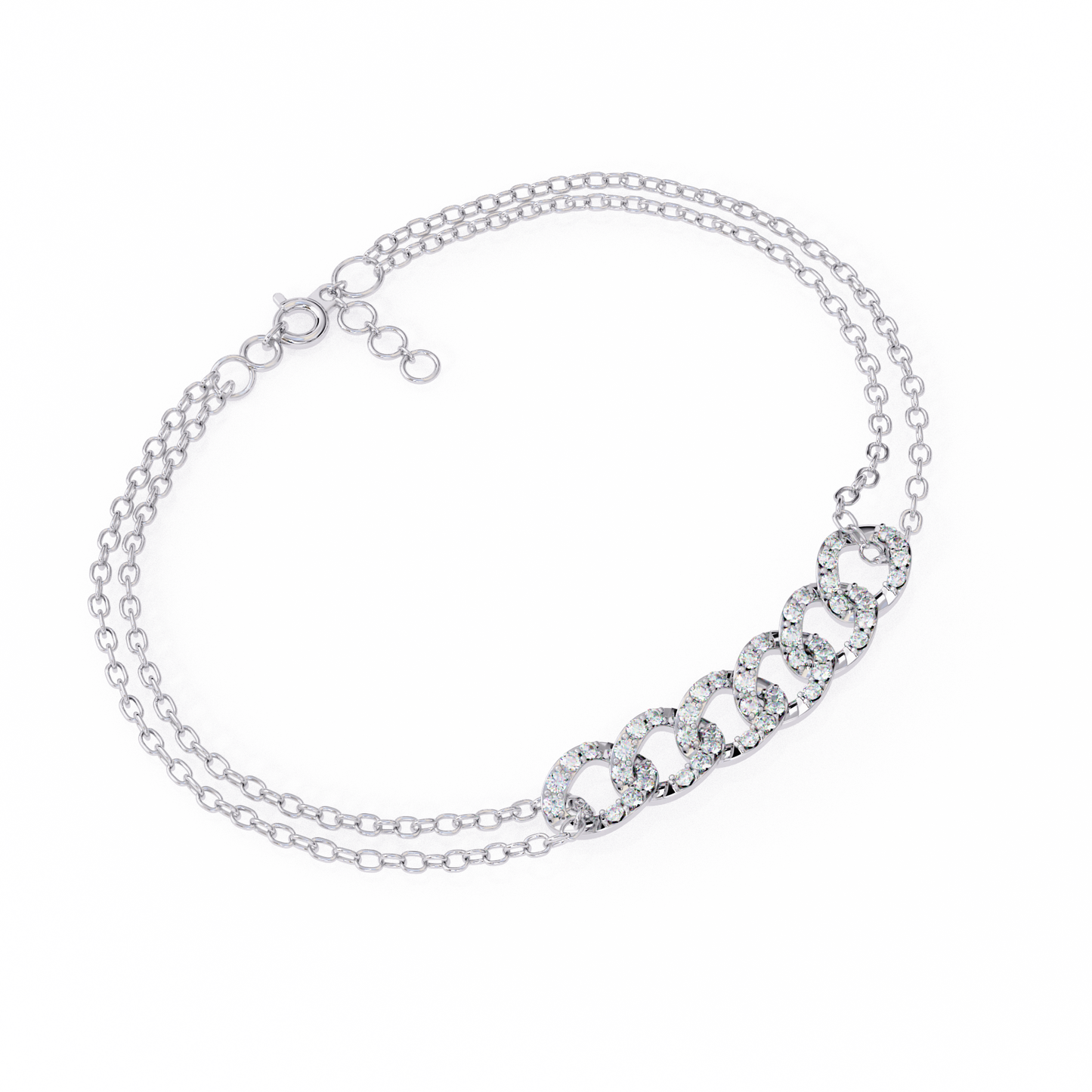 light weight cluster bracelet