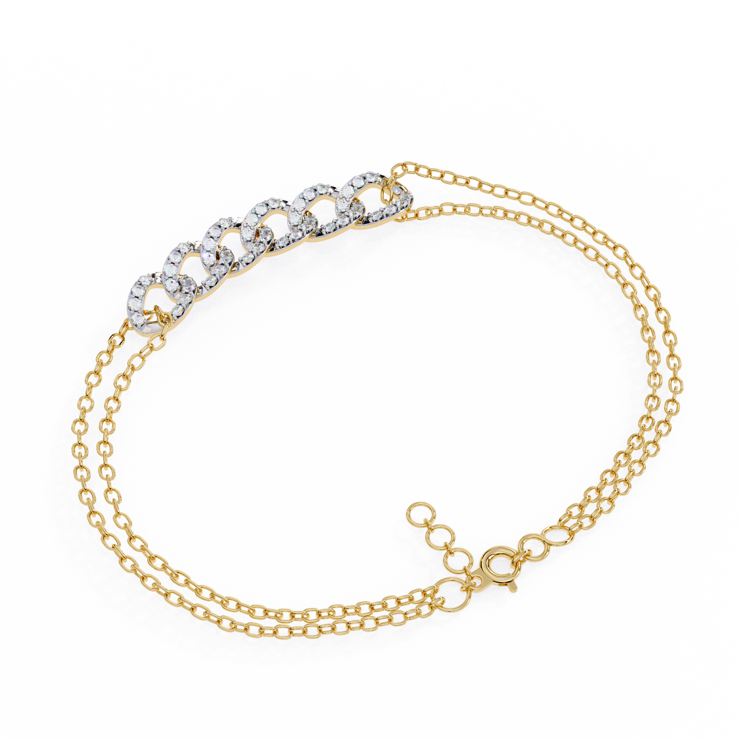 light weight cluster bracelet