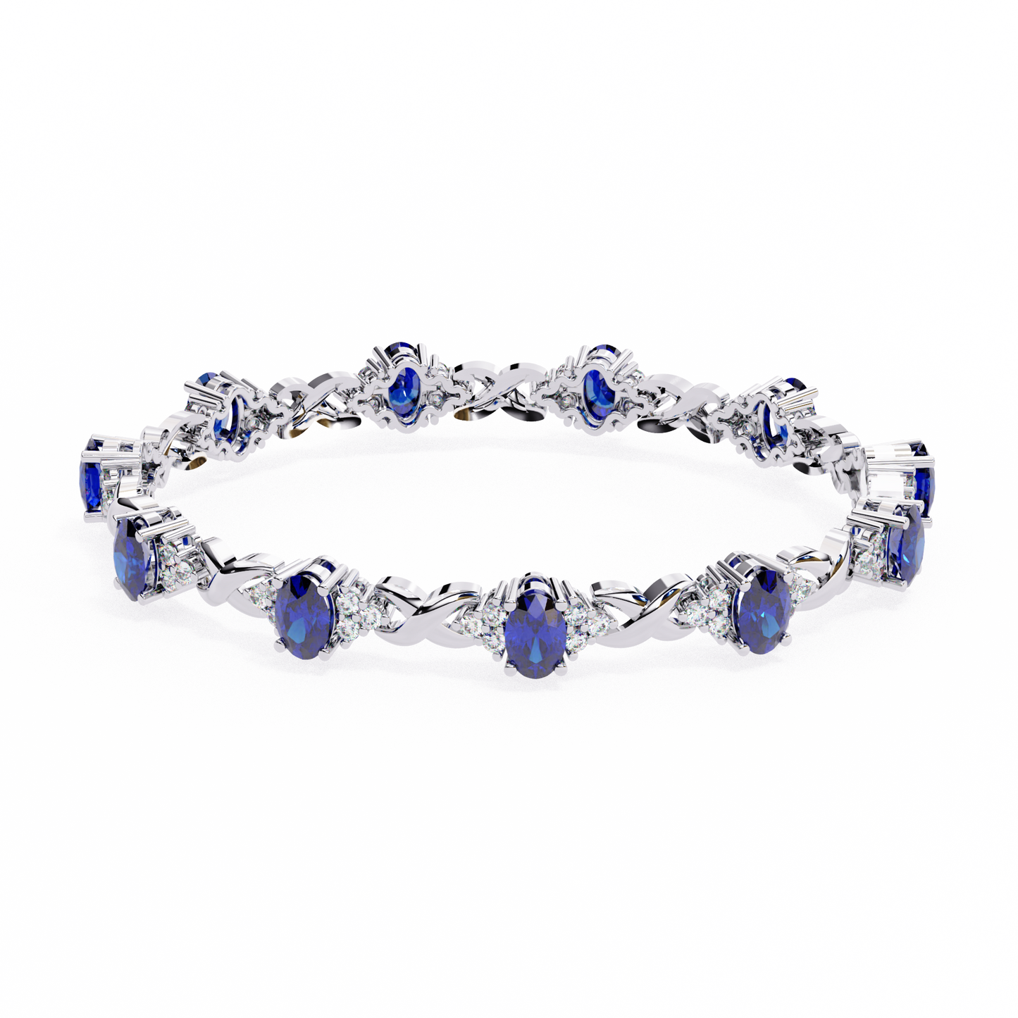 0.38ct blue colorstone bracelet