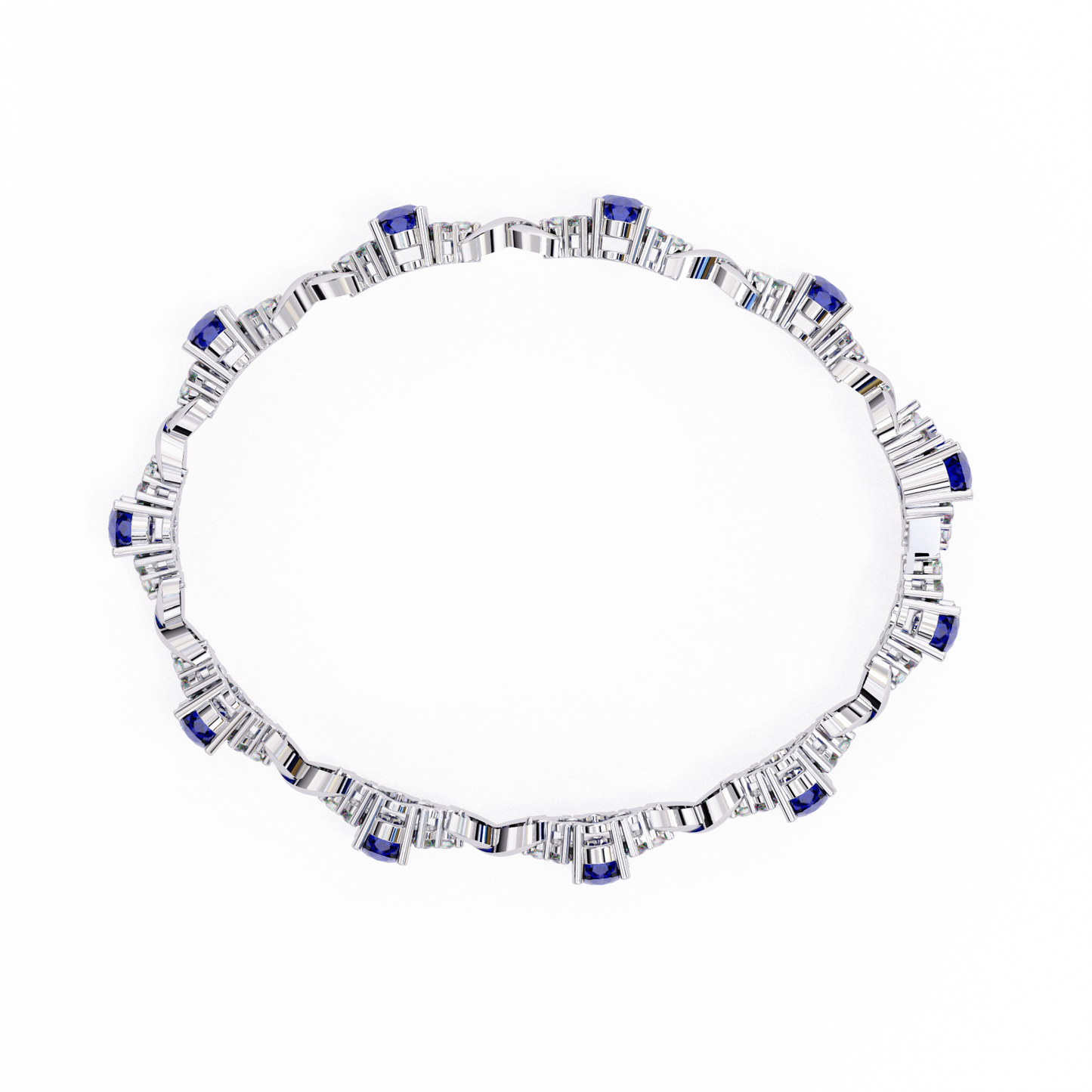 0.38ct blue colorstone bracelet