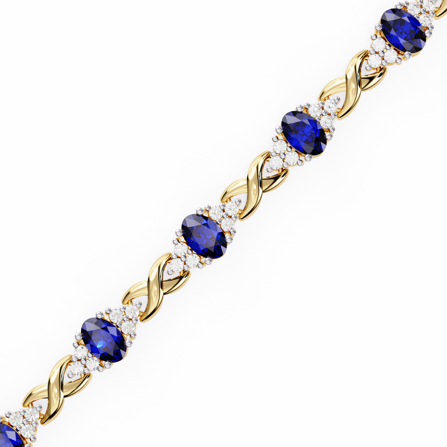 0.38ct blue colorstone bracelet