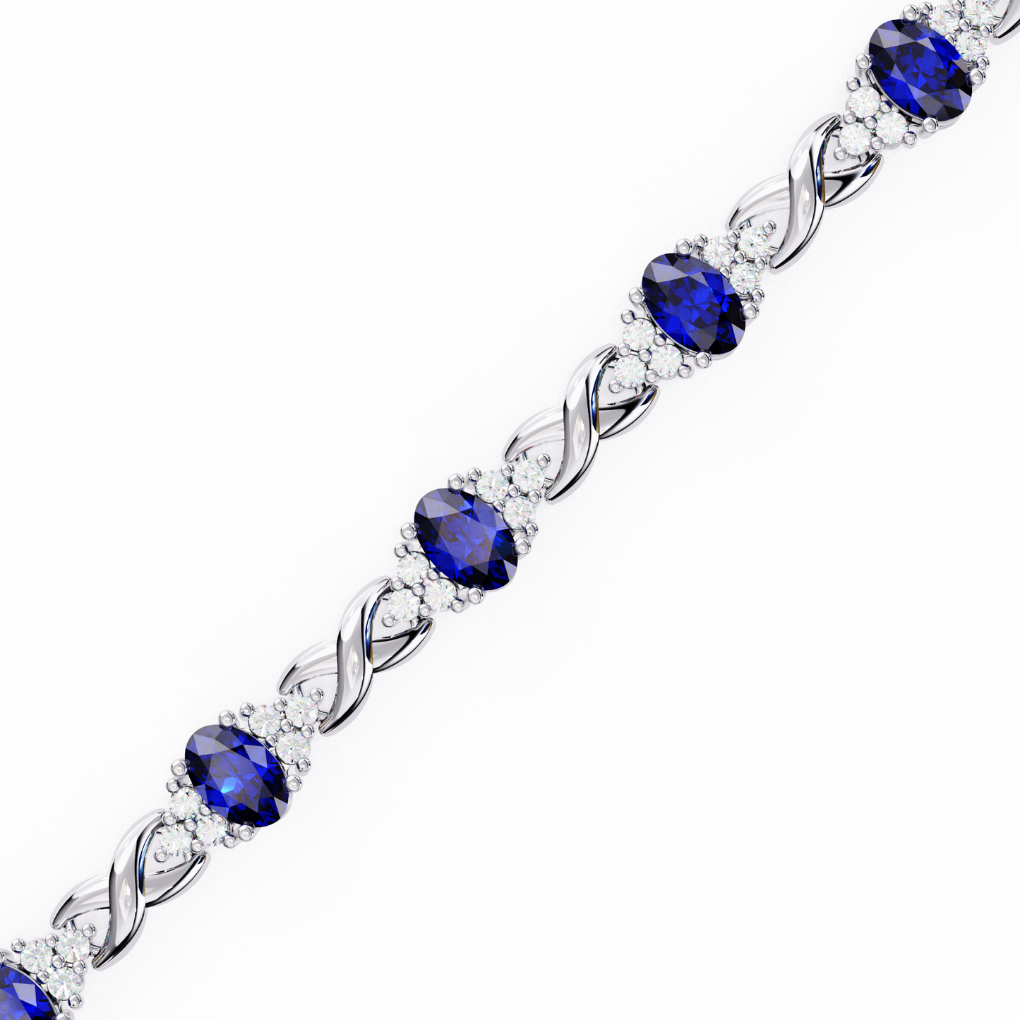 0.38ct blue colorstone bracelet