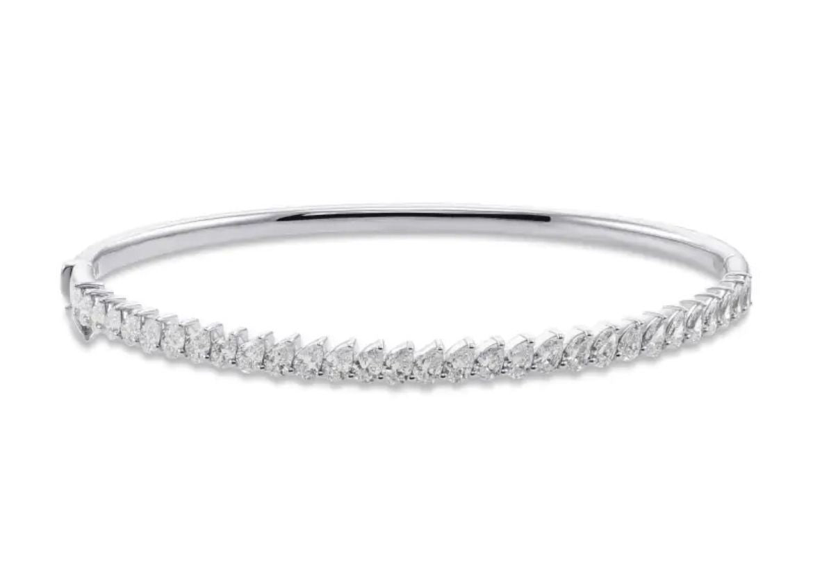 0.14ct pear tennis bracelet