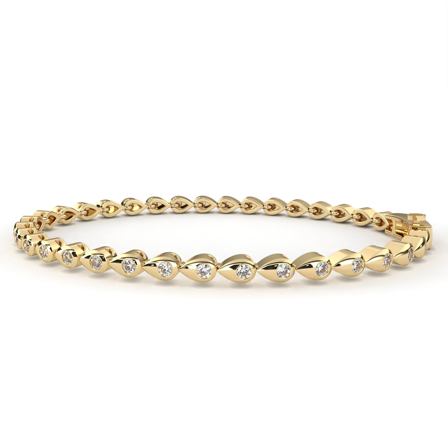 pear shape tennis bracelet