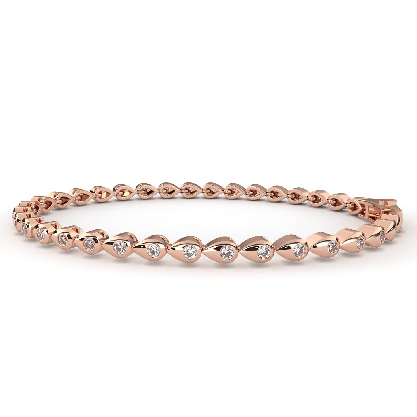 pear shape tennis bracelet