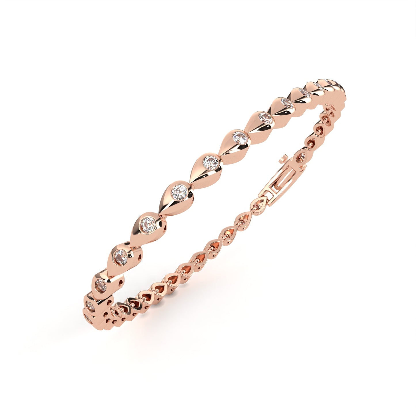 pear shape tennis bracelet