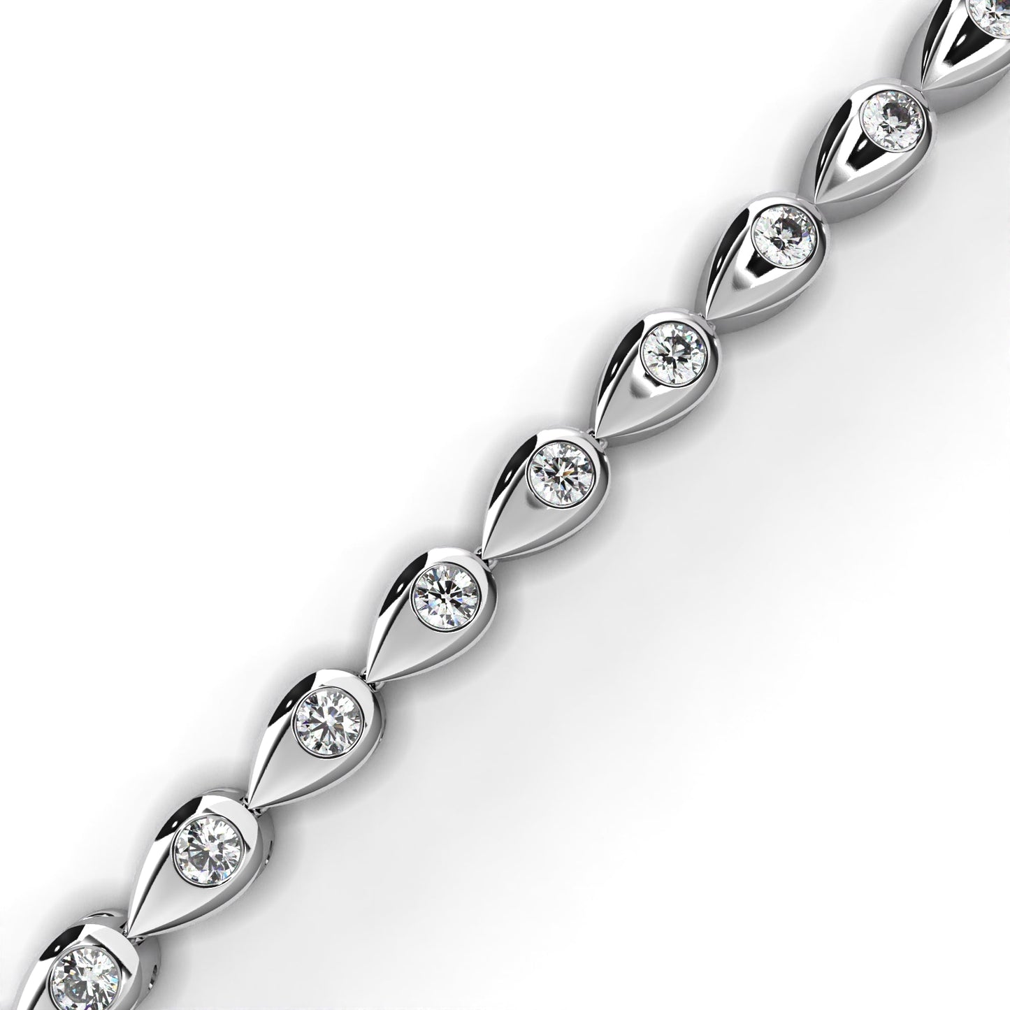 pear shape tennis bracelet