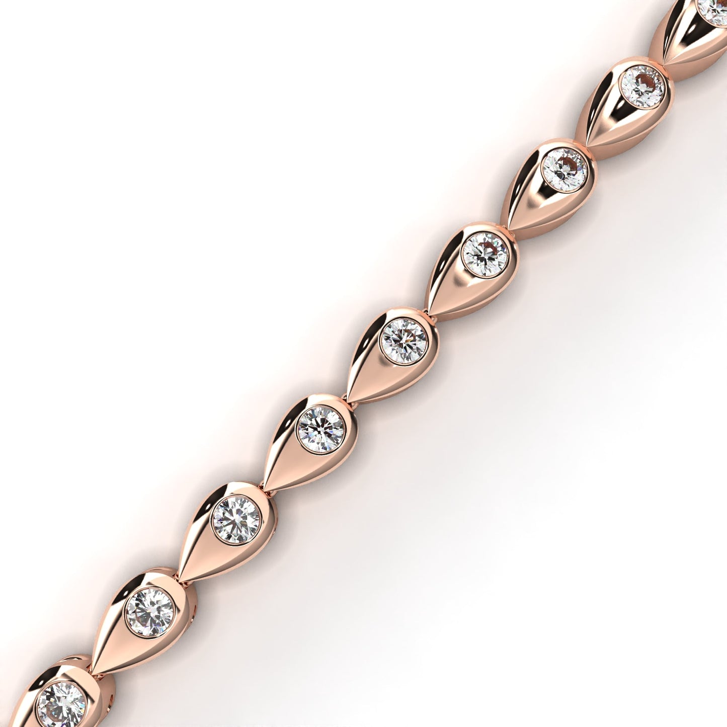 pear shape tennis bracelet