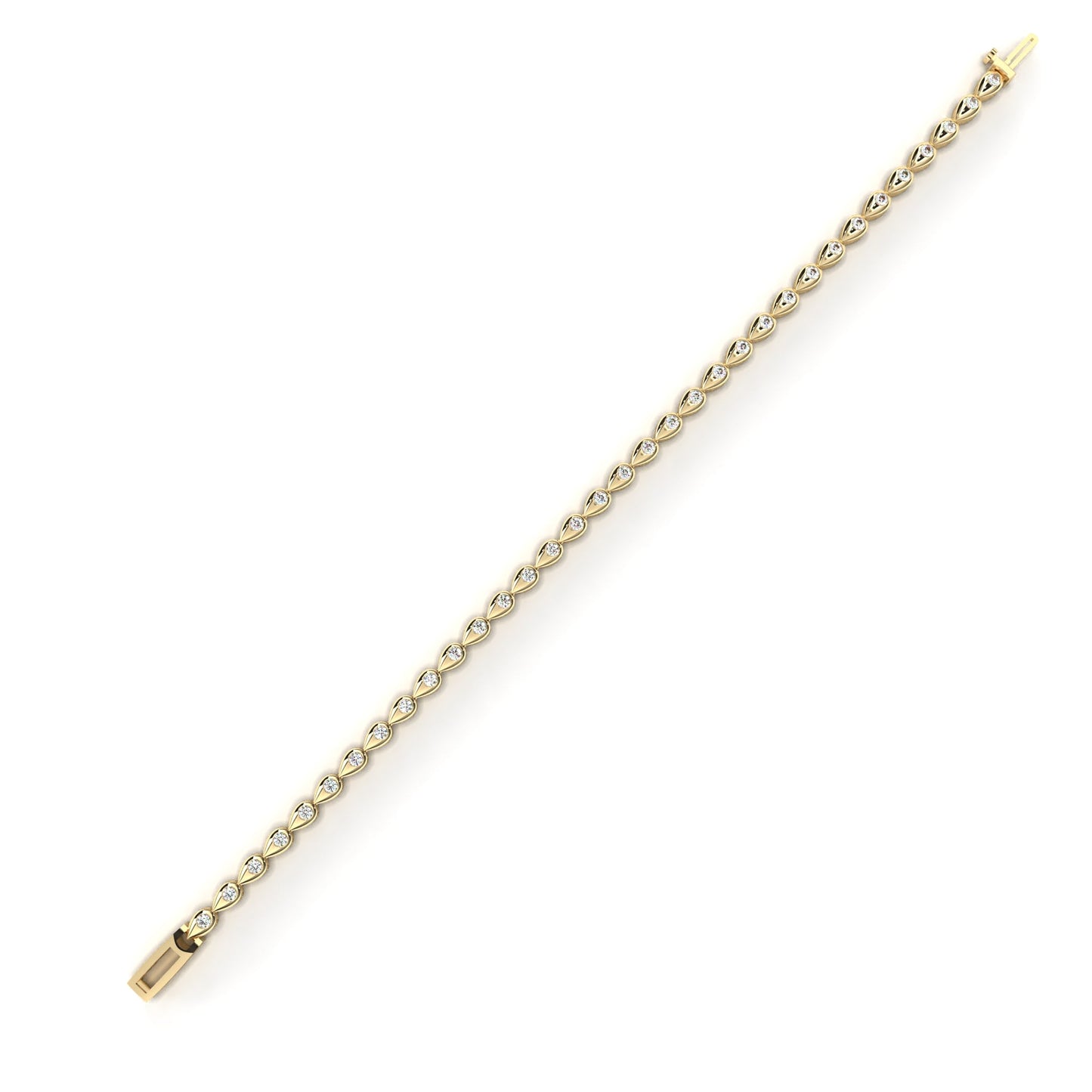 pear shape tennis bracelet