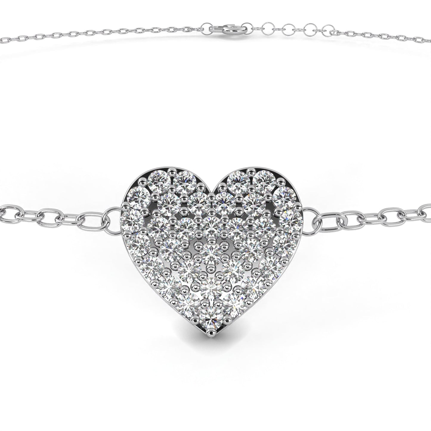 heart cluster bracelet