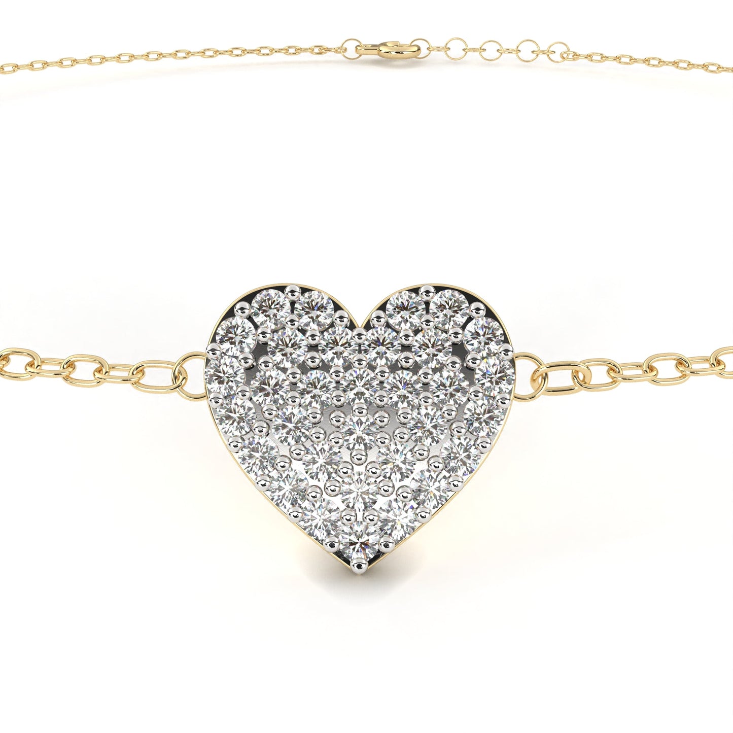 heart cluster bracelet