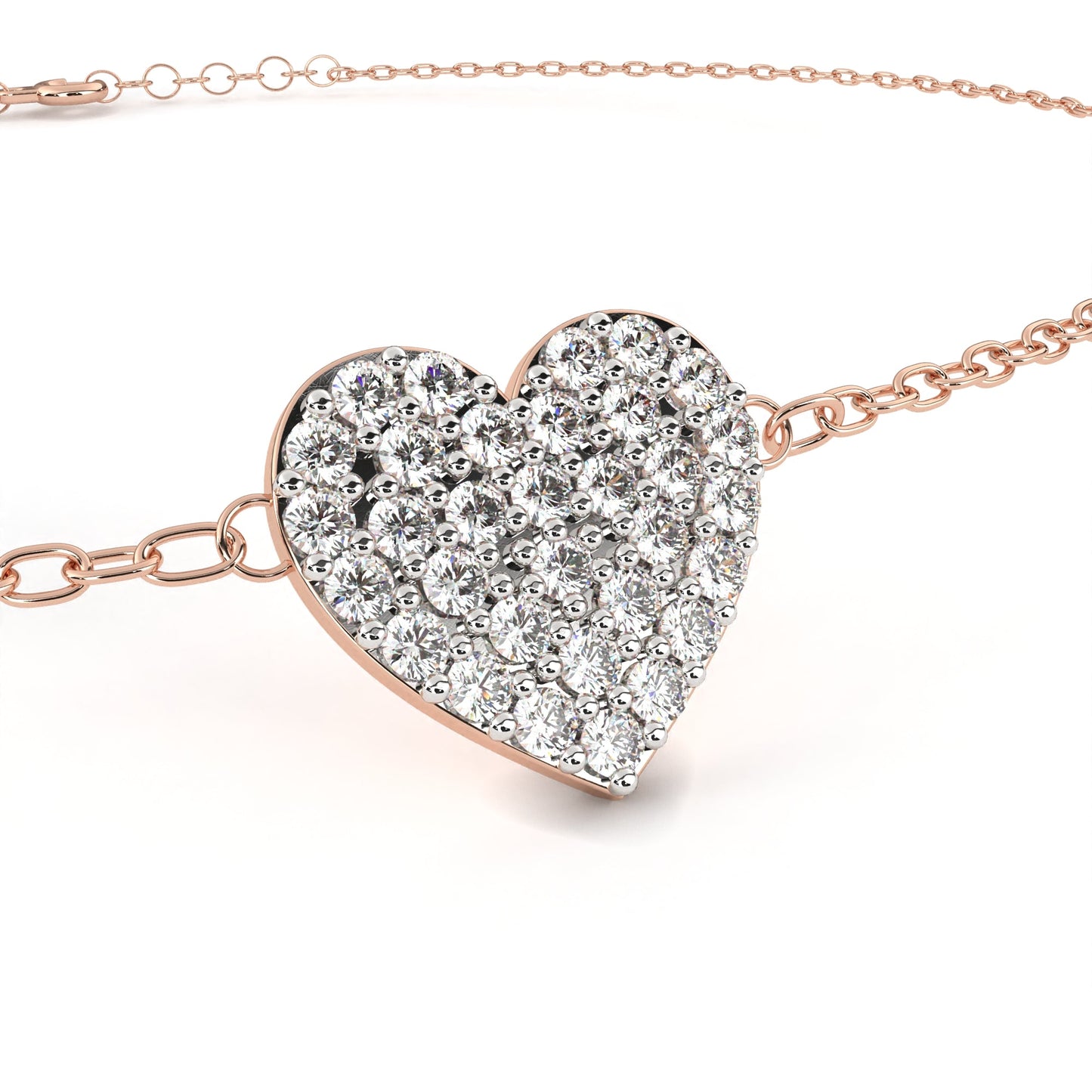 heart cluster bracelet