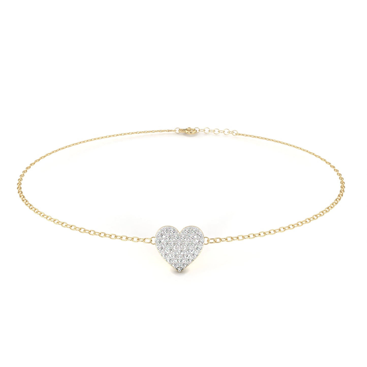 heart cluster bracelet
