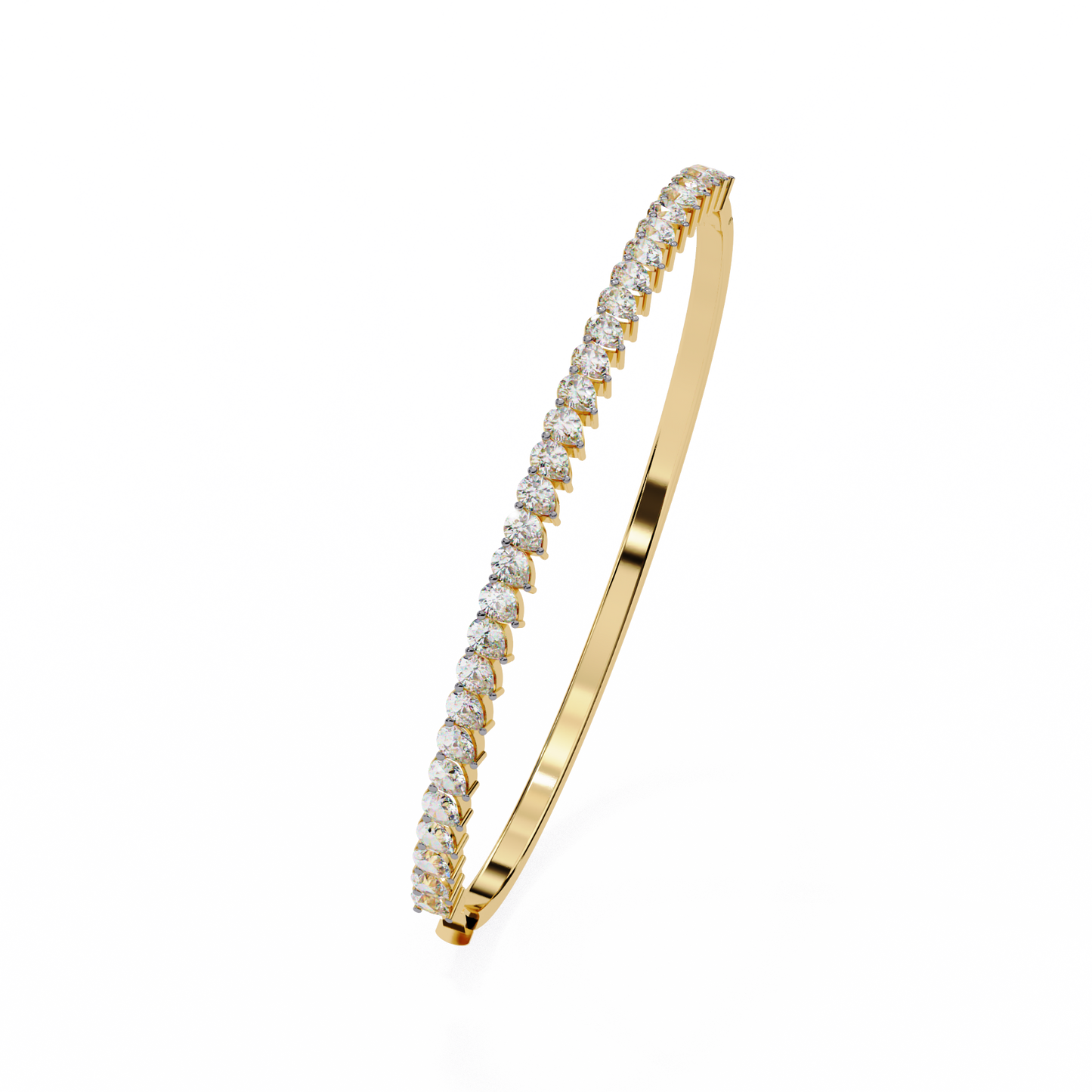 lgd bracelet pear stone (4.06ct) in 14k gold